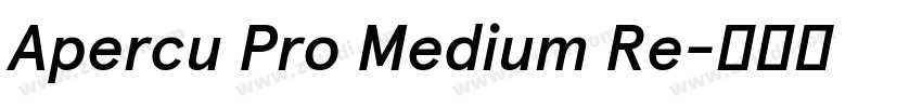 Apercu Pro Medium Re字体转换